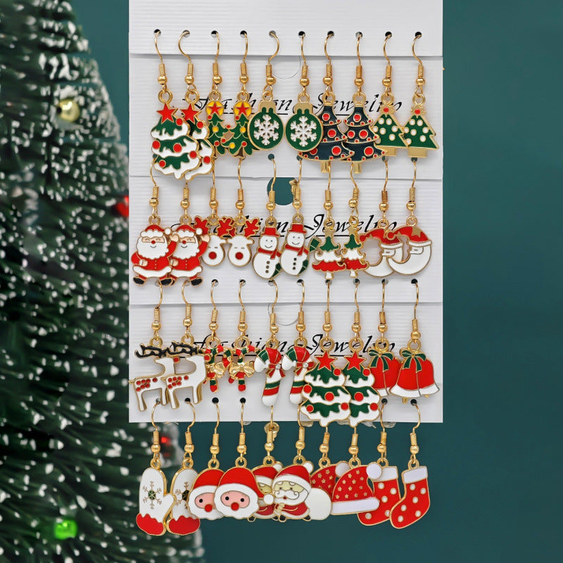 Wholesale Alloy Snowman  Gift Earrings